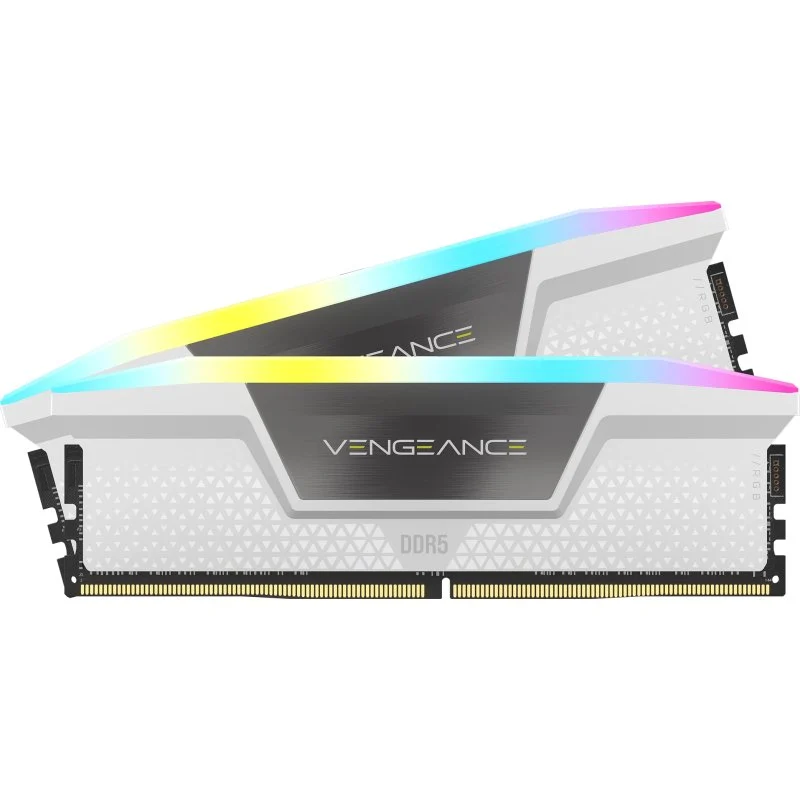 Memoria RAM Corsair Vengeance RGB DDR5 White 6000MHz 64GB 2x32GB CL30 Dual Intel XMP 3.0 y AMD EXPO