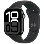 Apple Watch Series 10 GPS 46mm Caja Aluminio Negro Azabache con Correa Deportiva Negra M/L
